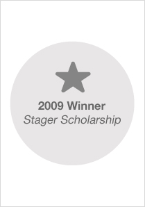 2009 Stager Scholarship Winner